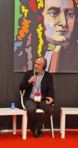 Marco Pisciottani (Fondazione Terna) durante il suo intervento alla tavola rotonda del 10 ottobre, “Dalle CER alle CERs: l’evoluzione delle comunità energetiche”, che si è svolta nell’ambito della tredicesima edizione del Salone della CSR e dell’Innovazione Sociale.